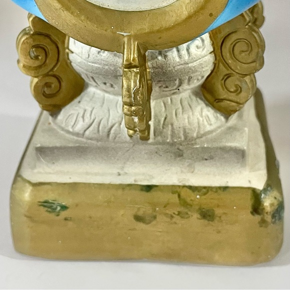 VTG Statue Our Lady of San Juan de los Lagos Chalkware Hand Painted Italy 7.5” - Picture 9 of 11